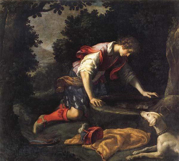 Francesco Curradi Narcissus at he Spring Norge oil painting art